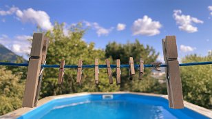 les vacances des pinces à linge