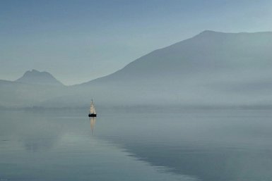 seul sur le lac recadrage en 3/2 - balance des blancs